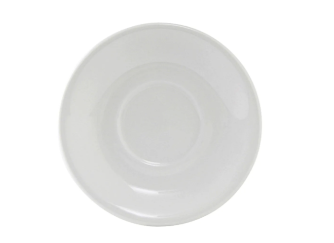 Tuxton ALE-060 5" Round Alaska Saucer - Ceramic, Porcelain White - 3ea/Case