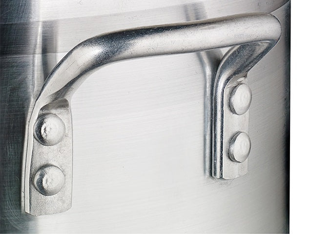 Winco ALHP-100 Elemental Aluminum Extra-Heavyweight Stock Pot 100 qt.