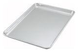 Winco ALXP-1318 20-Guage Aluminum Closed Bead Rim Bun / Sheet Pan / Serving Tray 18" x 13" - 1/2 Size - 12/Case