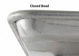 Winco ALXP-1826P 18-Guage Aluminum Closed Bead Rim Perforated Bun / Sheet Pan 26" x 18" - (1/1) Full Size - 12/Case