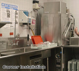 Hobart AM15VL-2 Advansys High Temp Ventless Door-Type Dishwasher with Booster Heater - 40 racks/hr - 208-240v/3