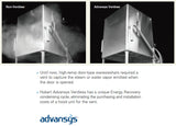 Hobart AM15VL-2 Advansys High Temp Ventless Door-Type Dishwasher with Booster Heater - 40 racks/hr - 208-240v/3