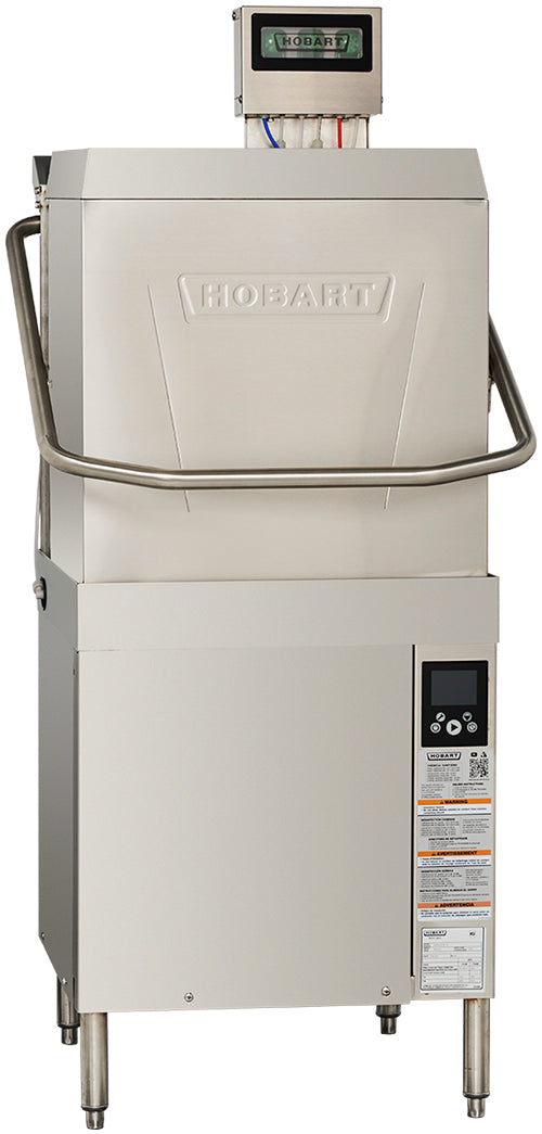 Hobart AM16SCB-16 Low Temp Chemical Sanitizing Door-Style Dishwasher with Booster Heater - 72 Racks/hr Capacity - 208-240v/1ph