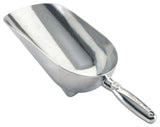 Winco AS-38 Aluminum Scoop with Stabilizing Feet 38 oz. - 48/Case