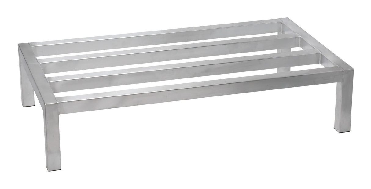 Winco ASDR-2060 Tubular Aluminum Stationary Dunnage Rack 20" x 60" x 8"H - 1200 lb. Capacity - 6/Case