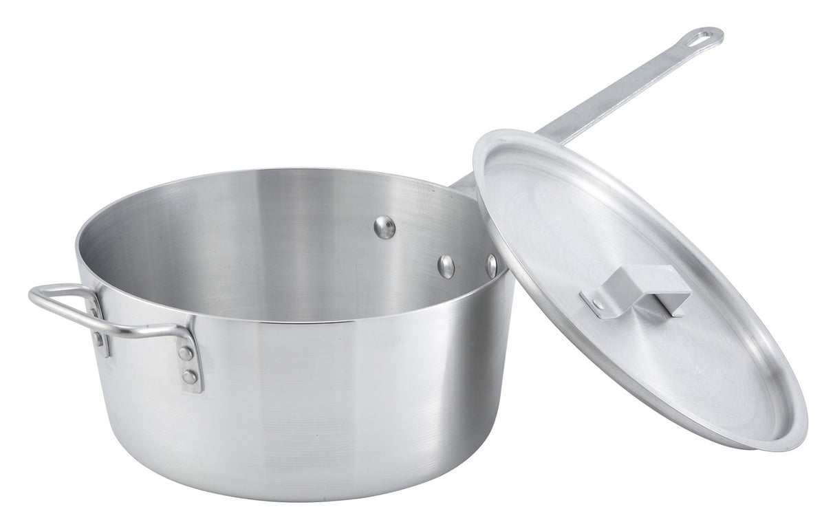 Winco ASP-7C Aluminum Sauce Pan Lid 10-1/2" Dia. - for 7 qt. Pans
