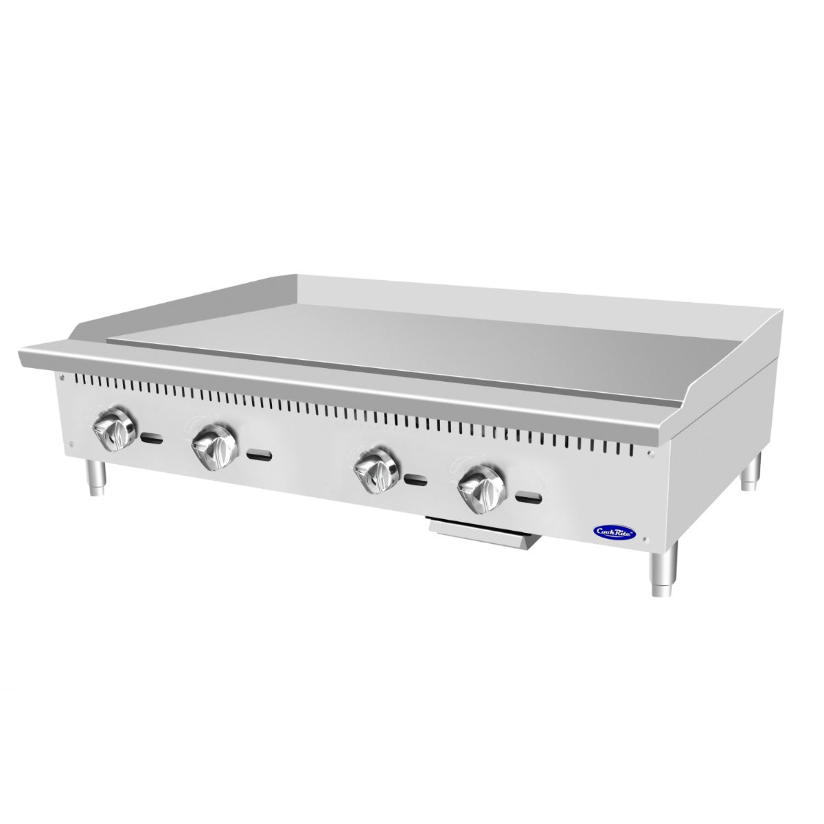 Atosa ATMG-48 CookRite Countertop Heavy-Duty Gas Griddle w/ 4 Burners, Steel Plate & Manual Control - 120,000 BTU