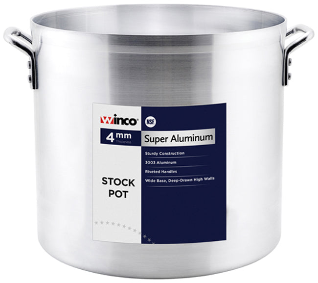 Winco ALST-24 Heavyweight Aluminum Stock Pot 24 qt.
