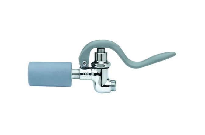 T&S Brass B-0107-C 0.65 GPM Spray Valve, Low Flow, Fan Jet Knife Action Spray