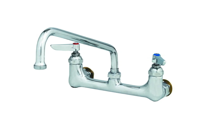 T&S Brass B-0231-CC Splash Mount Mixing Faucet w/ 12" Swing Nozzle