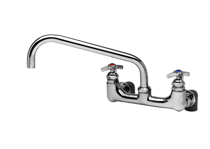 T&S Brass B-0290 Splash Mount Pot Filler Sink Faucet w/ 12" Swing Nozzle
