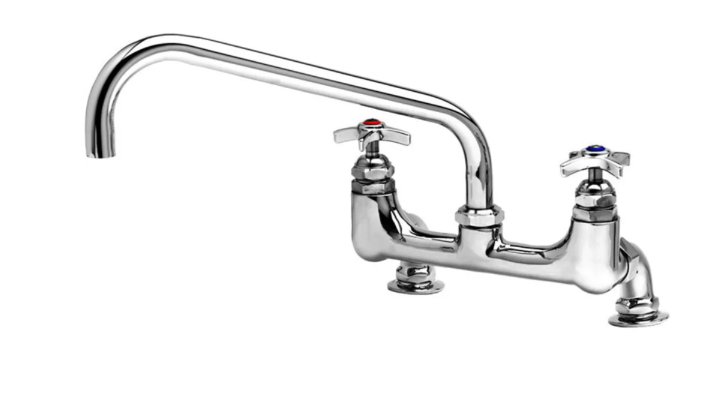 T&S Brass B-0293 Deck Mount Pot Filler Sink Faucet w/ 12" Swing Nozzle