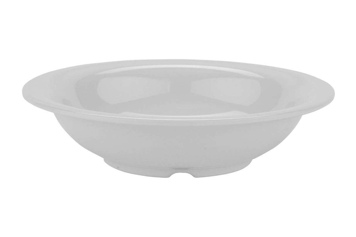 GET B-167-DW Diamond White Melamine Narrow Rim Salad Bowl 16 oz. - White - 24/Case