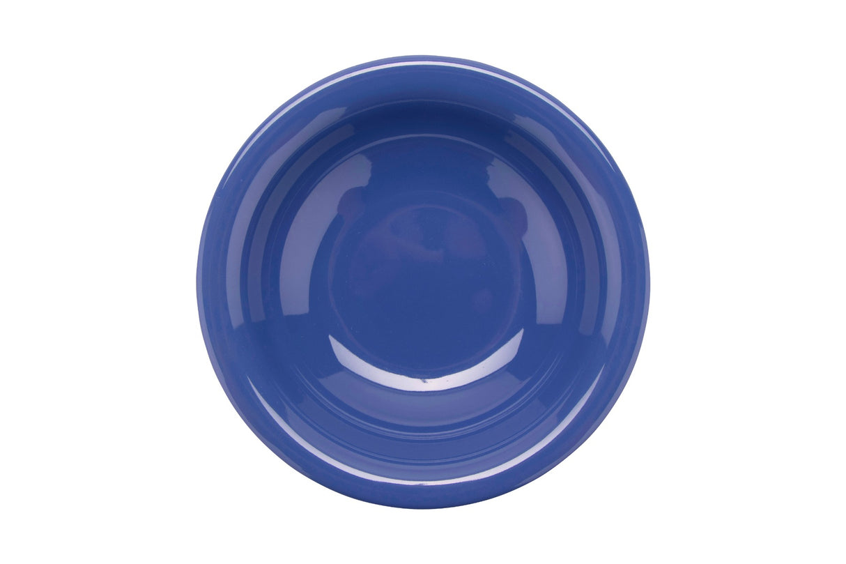 GET B-167-PB Diamond Mardi Gras Melamine Narrow Rim Bowl 16 oz. - Peacock Blue - 24/Case