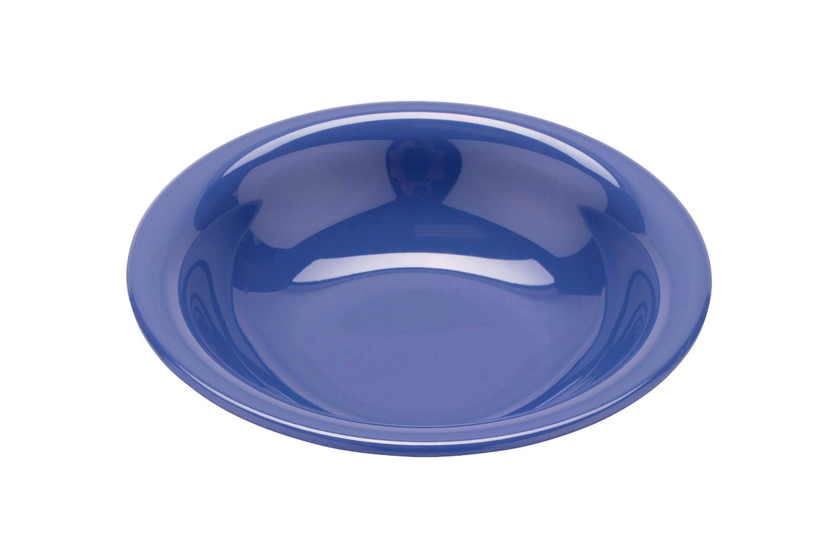 GET B-167-PB Diamond Mardi Gras Melamine Narrow Rim Bowl 16 oz. - Peacock Blue - 24/Case