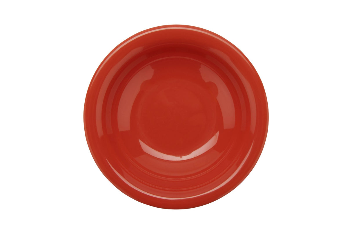 GET B-167-RO Diamond Mardi Gras Melamine Narrow Rim Bowl 16 oz. - Rio Orange - 24/Case
