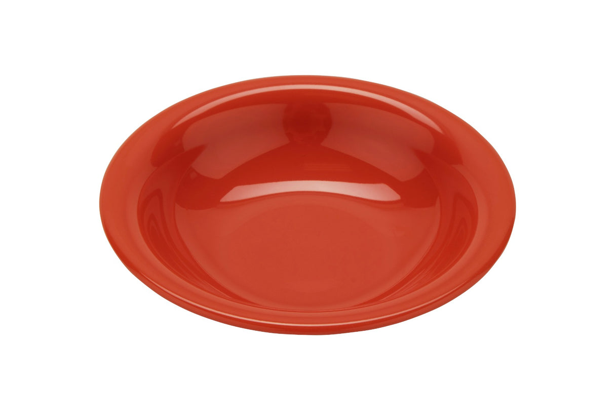 GET B-167-RO Diamond Mardi Gras Melamine Narrow Rim Bowl 16 oz. - Rio Orange - 24/Case