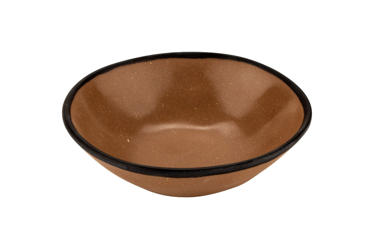 GET B-180-TP Melamine Salad/Soup Bowl Round 16 oz Speck/Brown
