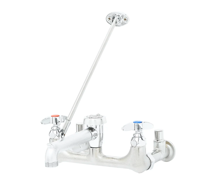 T&S Brass B-1958 Service Sink Faucet w/ Vacuum Breaker & 3/4" Hose Thread