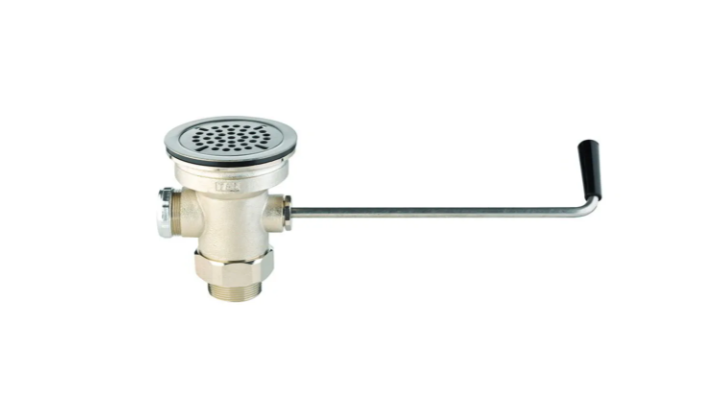 T&S Brass B-3950 Twist Waste Valve w/ 1 1/2" Adapter