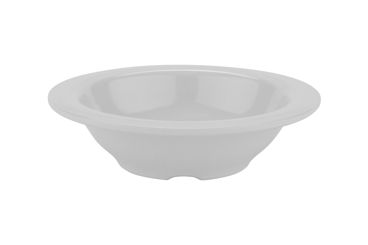 GET B-454-DW Diamond White Melamine Narrow Rim Bowl 4-1/2 oz. - White - 48/Case