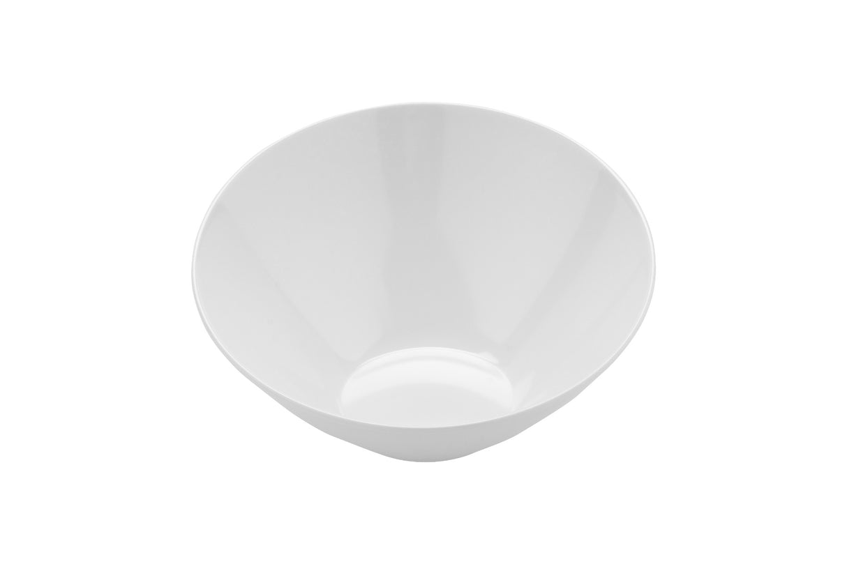GET B-789-W San Michele Melamine Round Cascading Bowl 1-1/10 qt. - White - 6/Case