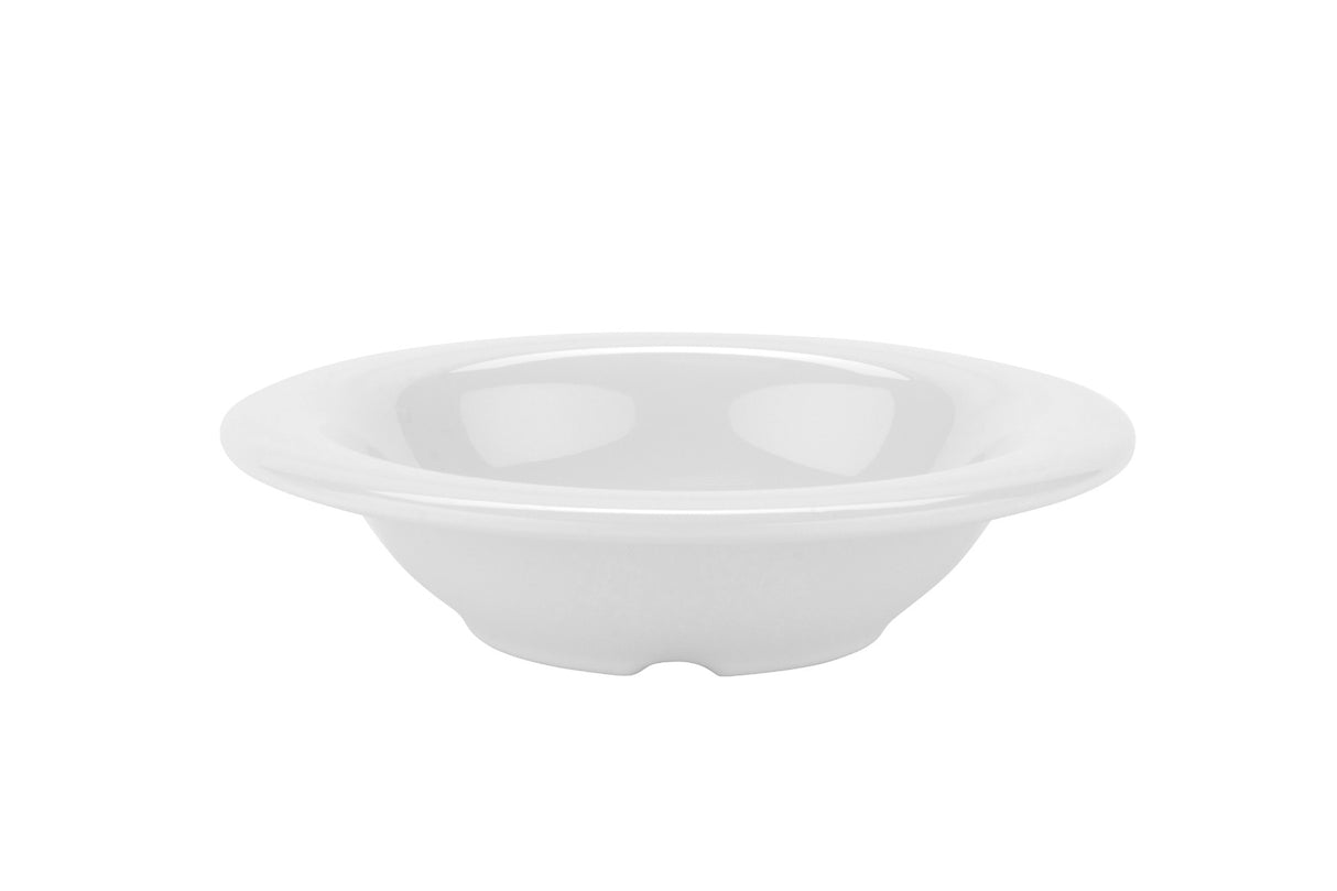GET B-86-DW Diamond White Melamine Narrow Rim Bowl 8 oz. - White - 48/Case