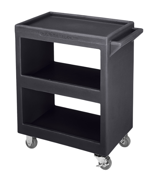 Cambro BC225110 3 Level Polymer Utility Cart w/ 350 lb Capacity, Raised Ledges