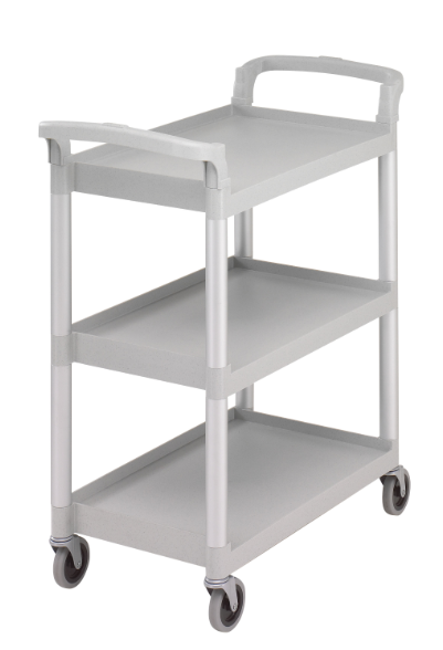 Cambro BC331KD480 3 Level Polymer Utility Cart w/ 300 lb Capacity, Raised Ledges