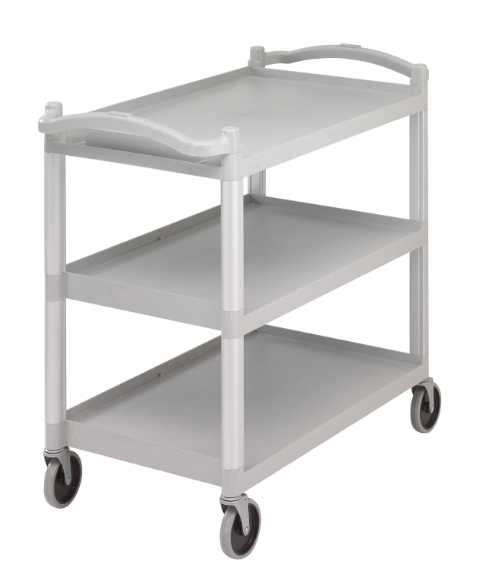 Cambro BC340KD480 3 Level Polymer Utility Cart w/ 400 lb Capacity, Raised Ledges