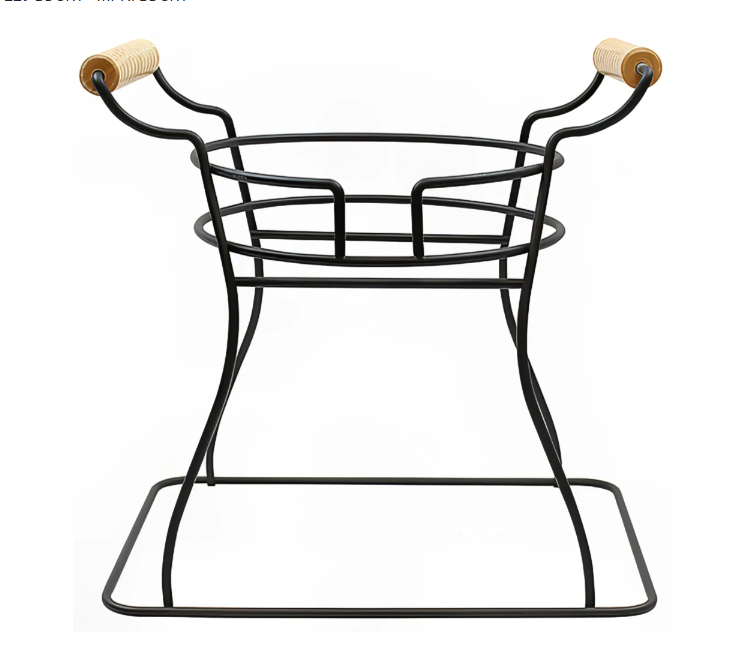 TableCraft BDGR1 Base w/ Handles for Glass Beverage Dispensers - Wire, Black