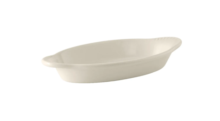 Tuxton BEN-080 8 oz. Oval, Ceramic Rarebit, White