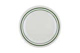 GET BF-010-EM Melamine Plate Round 10", Emerald/White