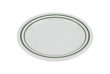 GET BF-010-EM Melamine Plate Round 10", Emerald/White