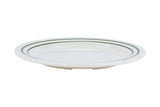 GET BF-010-EM Melamine Plate Round 10", Emerald/White