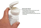 TableCraft BH2MPW Beehive Collection Glass Salt & Pepper Shaker with White Moisture Proof Plastic Flip Top 2oz. - Clear