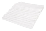 Ritz BMP Plain Non-Ribbed Terry Bar Mop Towel 16" x 19" - White - 12/Pack