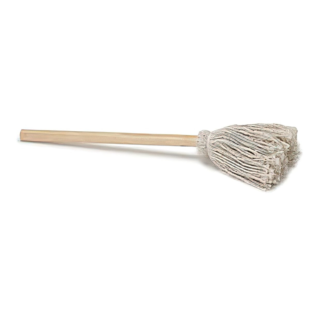 Royal Industries BR DSH BBQ Mop / Dish Mop / Grease Mop with Sanded Wooden Handle 12"