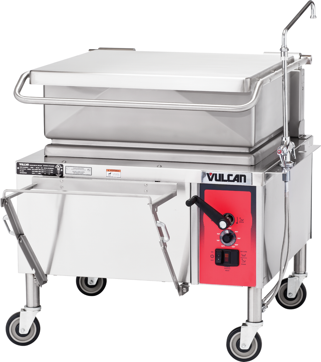 Vulcan VE30 - Electric Manual Tilt Braising Pan / Tilt Skillet 30 Gal. - 208-240v/50/60/1-3