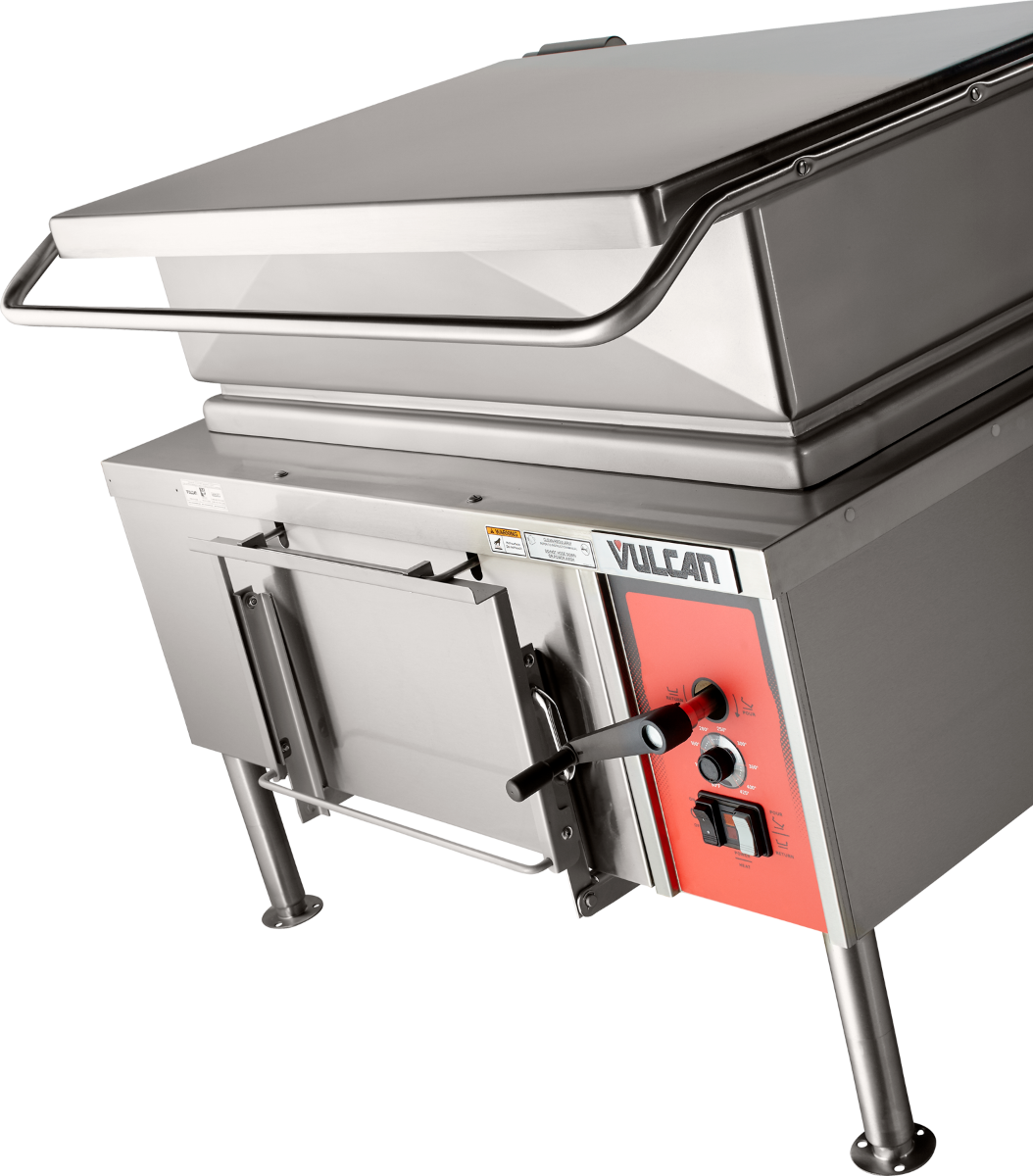 Vulcan VE40-33 - Electric Manual Tilt Braising Pan / Tilt Skillet 40 Gal. - 208-240v/50/60/1-3