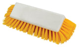 Winco BRF-12Y Multi-Surface Floor Scrub Brush Head with Yellow Poly Bristles 12" - 12/Case