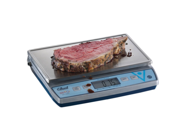 Edlund BRV-480 30 lb Square Digital Scale w/ Removable Platform - 11 2/5" x 7", Stainless