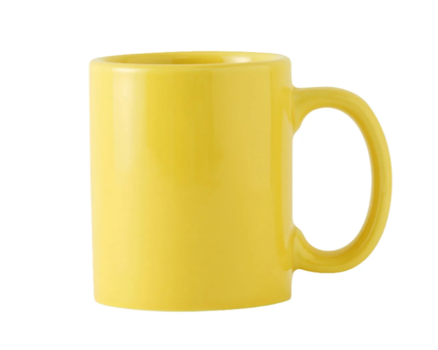 Tuxton BSM-1202 12 oz Concentrix®© C-Handle Mug - Ceramic, Saffron