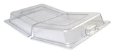 Winco C-DPFH Polycarbonate Steam Table / Poly Food Pan Hinged Dome Cover - Full Size - 12/Case