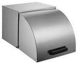 Winco C-RCF Stainless Steel Steam Table Food Pan Roll-Top Cover - Full Size - 2/Case