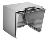 Winco C-RCF Stainless Steel Steam Table Food Pan Roll-Top Cover - Full Size - 2/Case