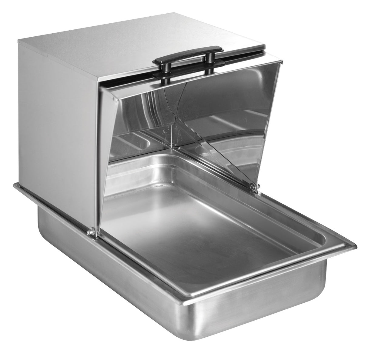 Winco C-RCF Stainless Steel Steam Table Food Pan Roll-Top Cover - Full Size - 2/Case
