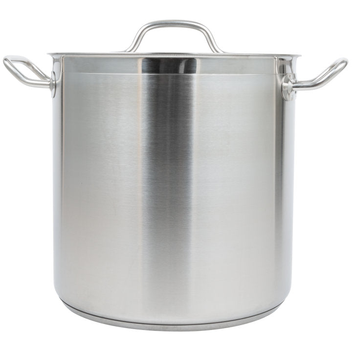 Vollrath 3504 Optio Stainless Steel Stock Pot with Cover-18 Qt.