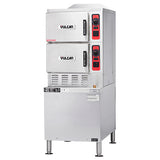Vulcan C24GA6-NG 2-Compartment Natural Gas Convection Steamer with Basic Controls on Cabinet Base - 6 Pan/cap - 125,000 BTU