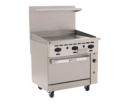 Wolf C36S-36GT 36" Gas Range w/ Full Griddle & Standard Oven, Natural Gas